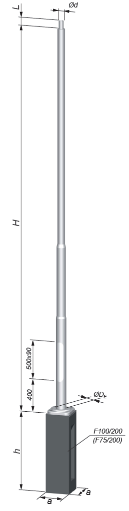 aluminium lighting pole