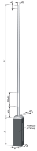 aluminium lighting pole