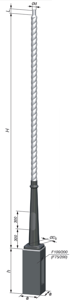 aluminium lighting pole