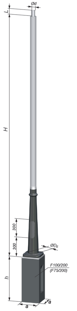 aluminium lighting pole