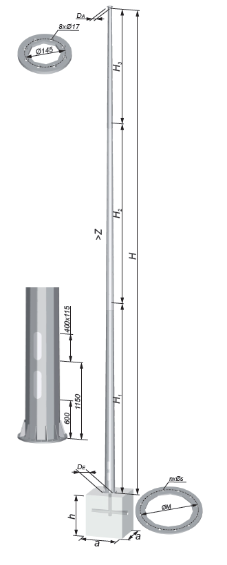 lighting columns