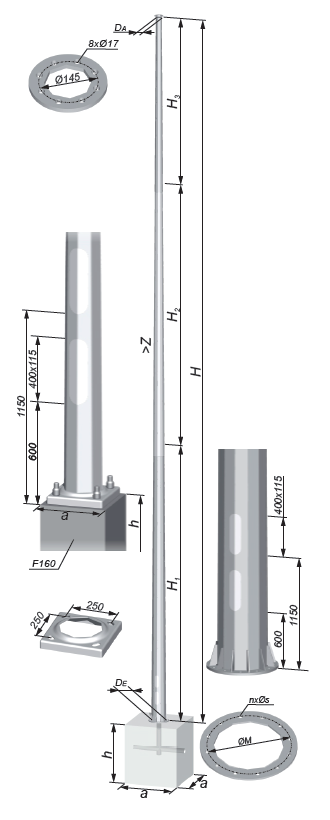 lighting columns