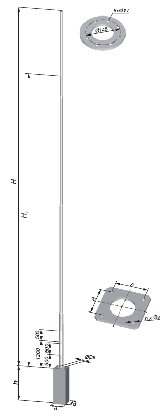 lighting columns