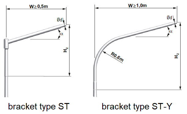 lighting pole bracket