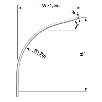 bracket for lamp post