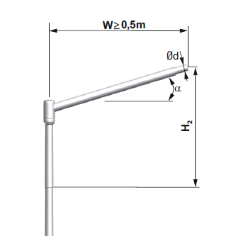 bracket for lamp post