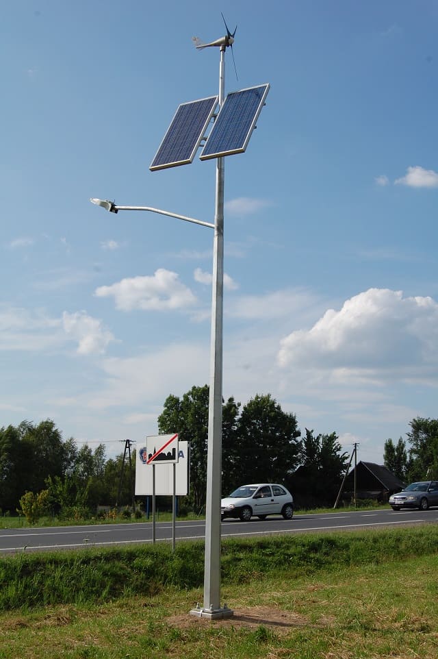 solar lamp post