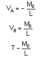 bending moment formula