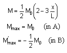 bending moment formula