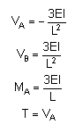 bending moment formula