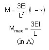 bending moment formula