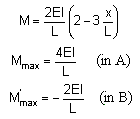 bending moment formula