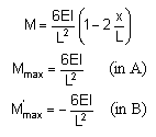 bending moment formula