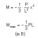 bending moment formula