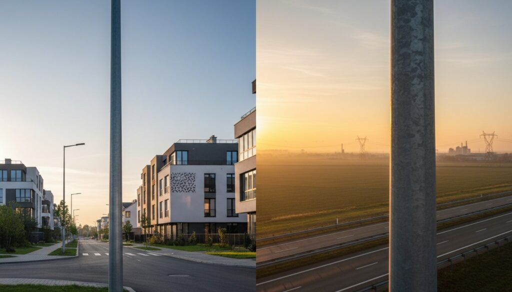 Aluminum Lighting Poles vs. Steel: A Technical Engineering Comparison