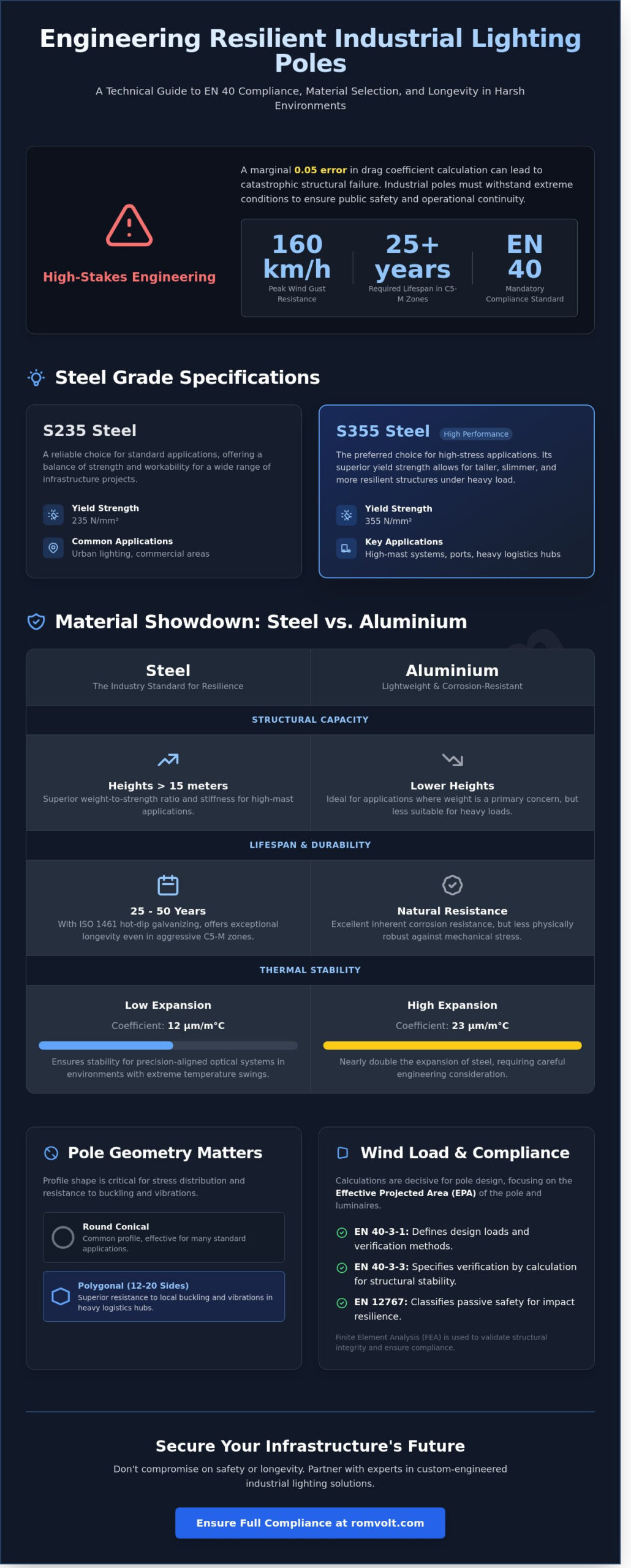 Industrial Lighting Poles: A Technical Buying Guide for Infrastructure Projects